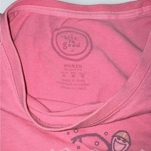 Life Is Good Pink Graphic Tee - Picture 2 of 5